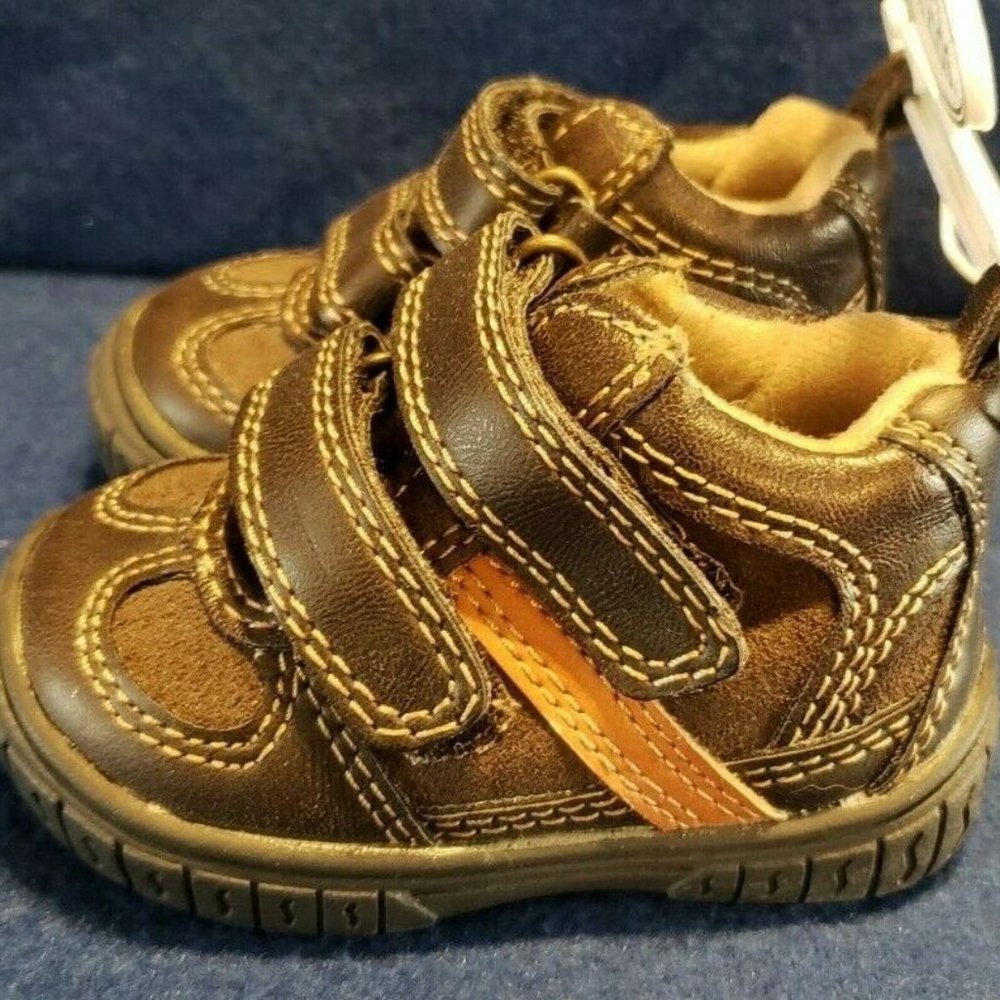 Koala Kids Brown Infant Shoe Size 2 Hook & Loop